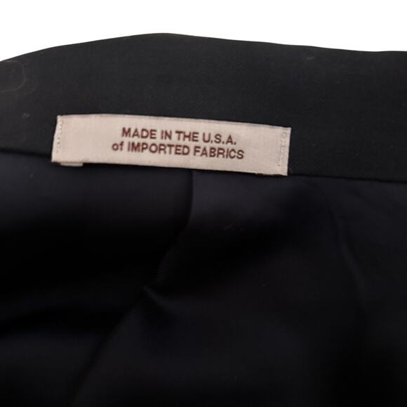 HICKEY FREEMAN Men’s 100% Wool Navy Milburn II Blazer Sport Coat Jacket Sz. 48L - Picture 12 of 13